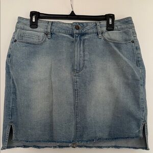 PAIGE Sky Blue Denim Mini Skirt